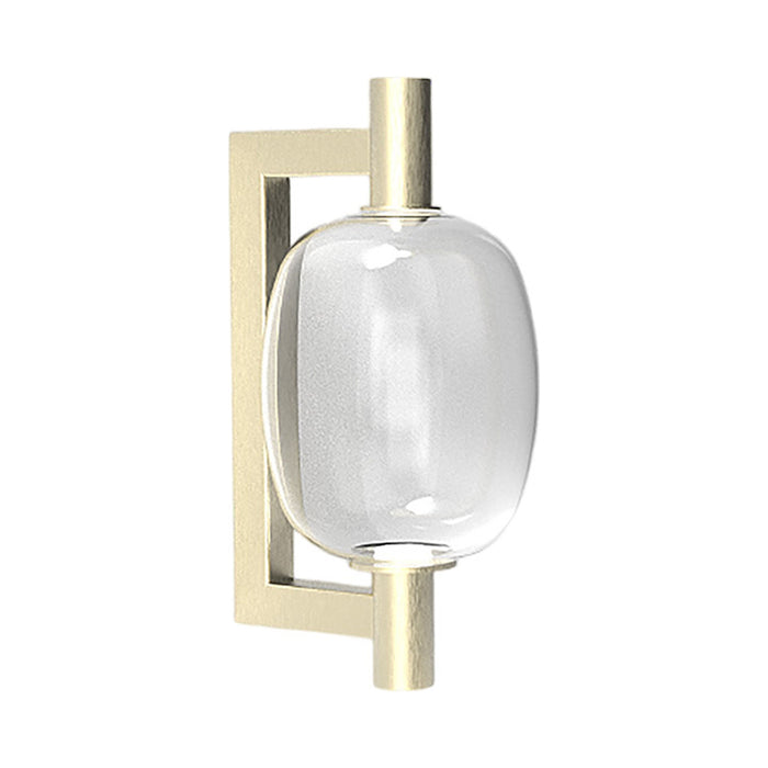 Riflesso LED Wall Light in Matt Gold 3/Crystal Transparent.