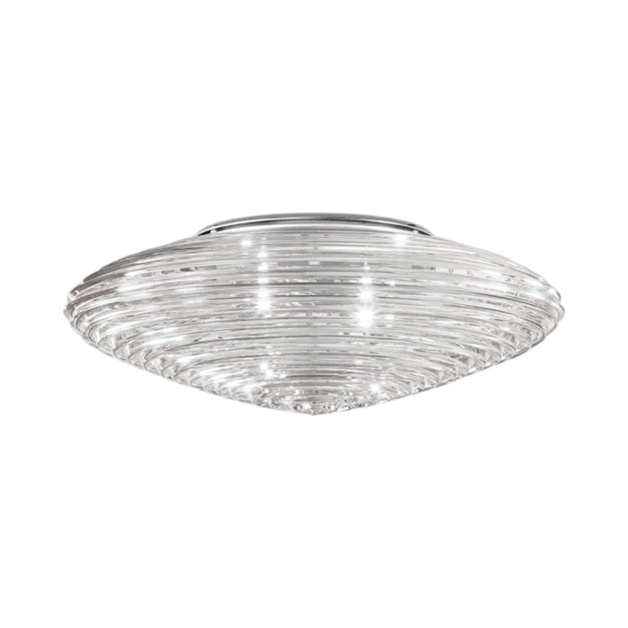 Spirit Ceiling / Wall Light in Satin Nickel/Crystal Transparent.