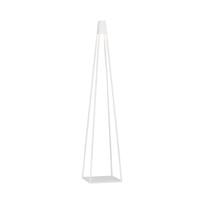 Apex LED Floor Lamp in White.