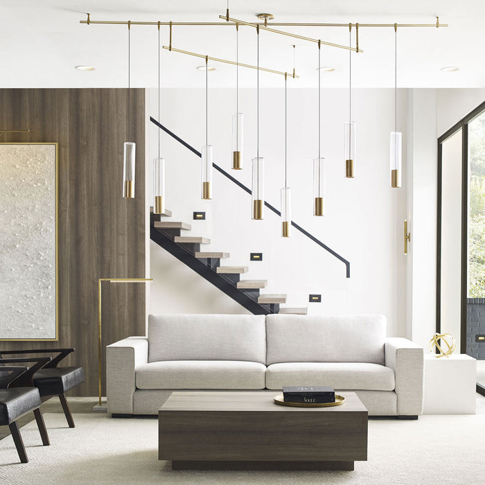 Captra Pendant Light in living room.