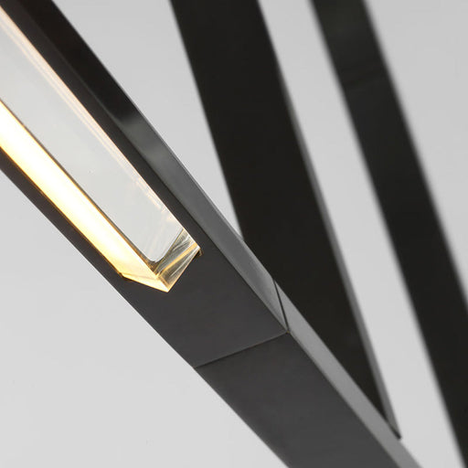 Cityscape Linear LED Chandelier in Detail.