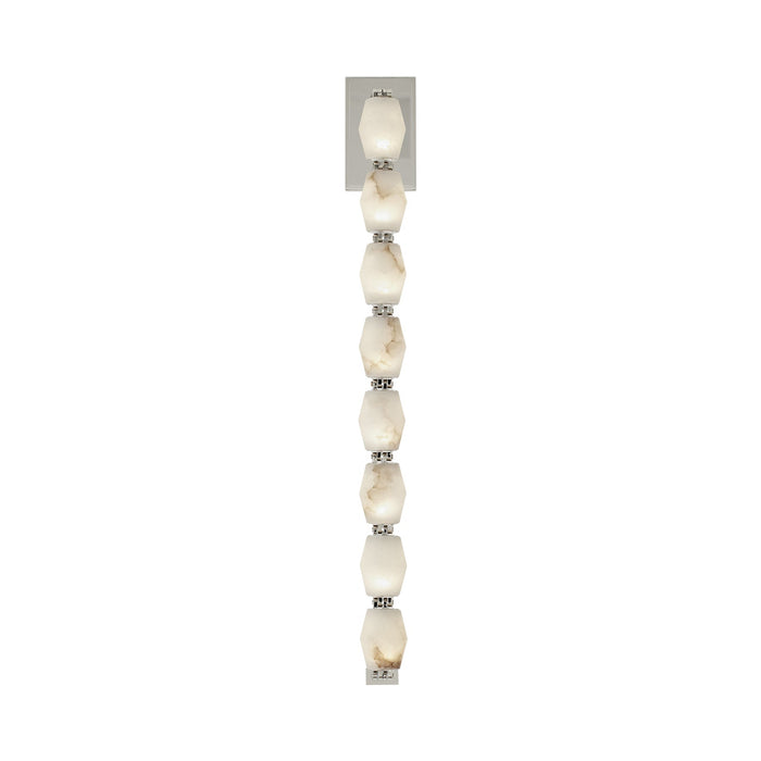Collier LED Wall Light in Polished Nickel (27.6-Inch).