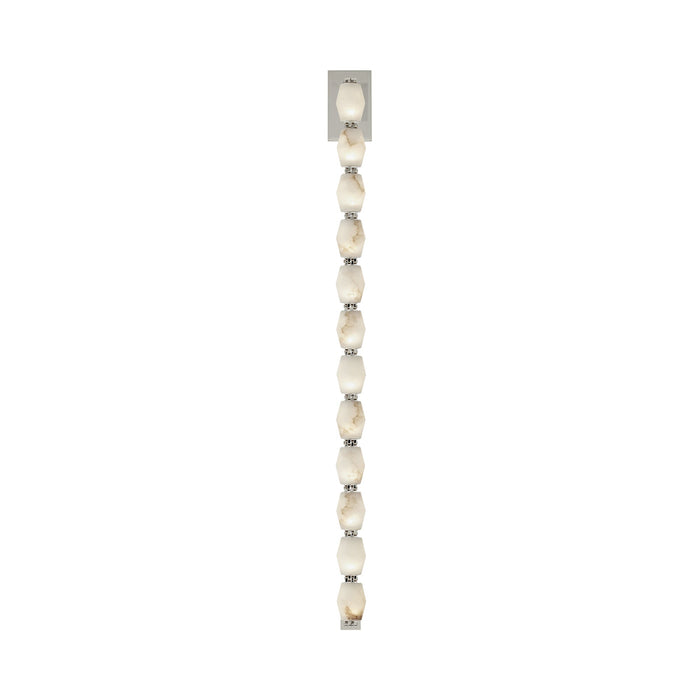 Collier LED Wall Light in Polished Nickel (40.3-Inch).