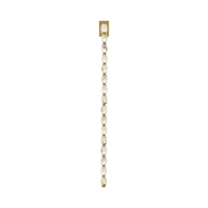 Collier LED Wall Light in Hand Rubbed Antique Brass (53-Inch).