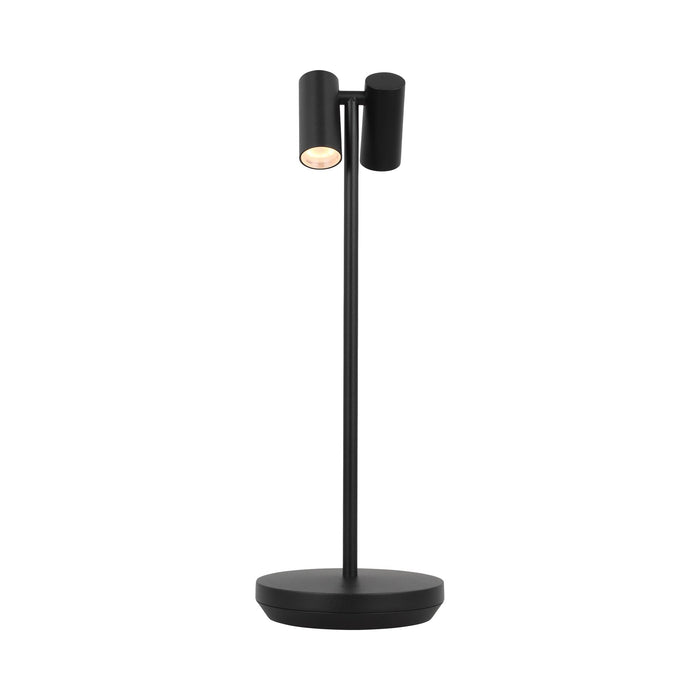 Doppia LED Table Lamp in Black.