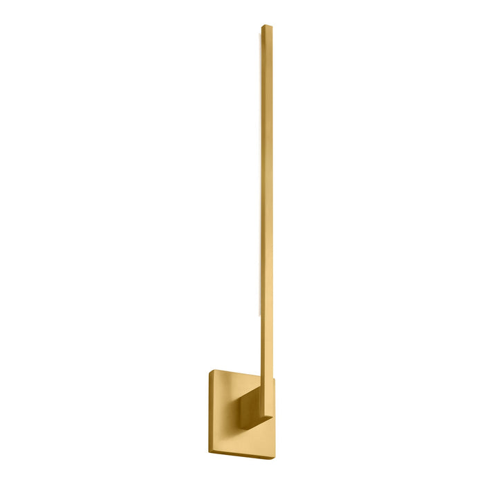 Klee LED Wall Light in Natural Brass (Large).