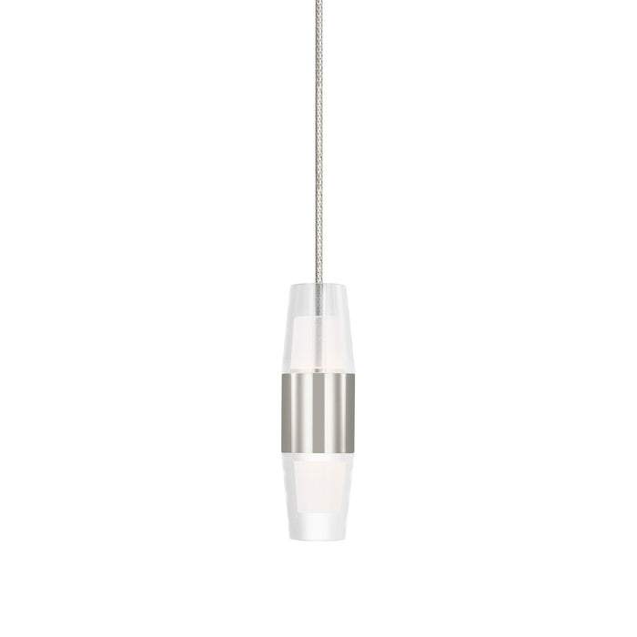 Lassell Mini LED Pendant Light in Polished Nickel (5.8-Inch).