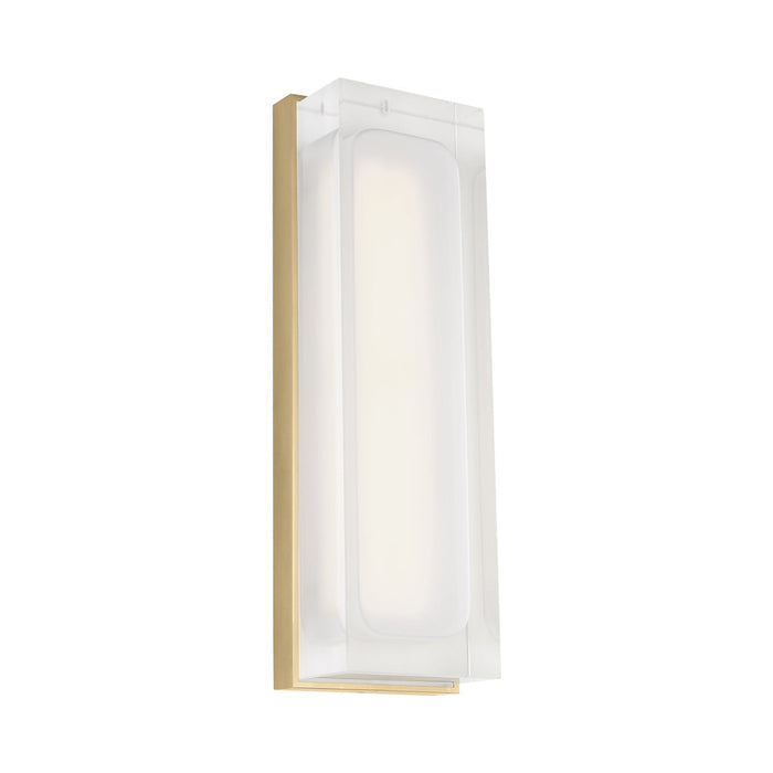Milley LED Wall Light in Natural Brass (13-Inch).