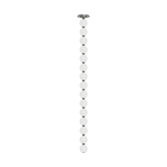 Perle LED Pendant Light in Polished Nickel (51.6-Inch).