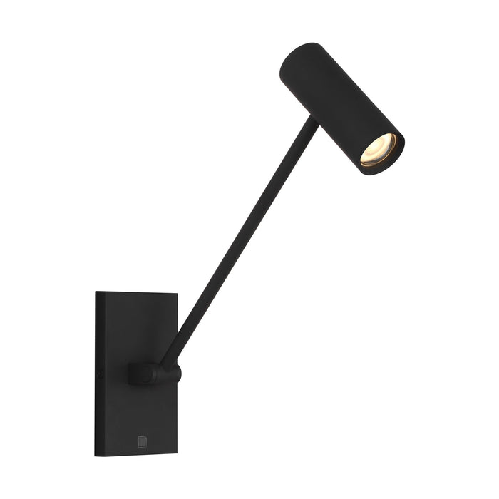 Ponte LED Task Wall Light in Nightshade Black (Small).