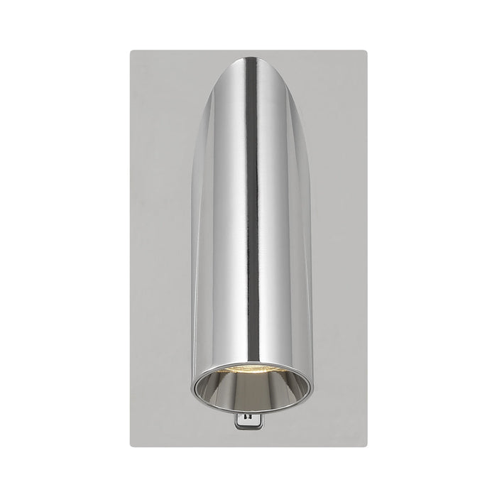 Ponte LED Wall Light in Polished Nickel.