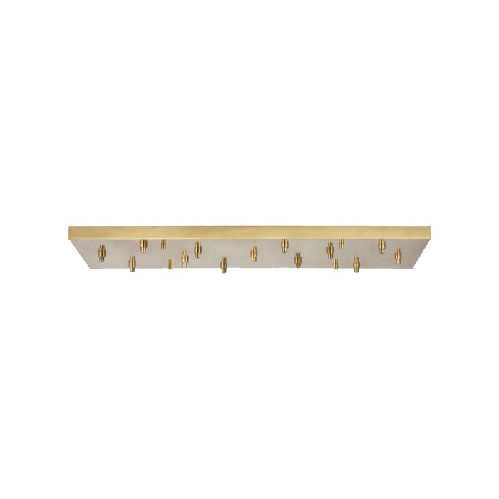 Rectangular Multiport Canopy in Hand Rubbed Antique Brass (54-Inch).