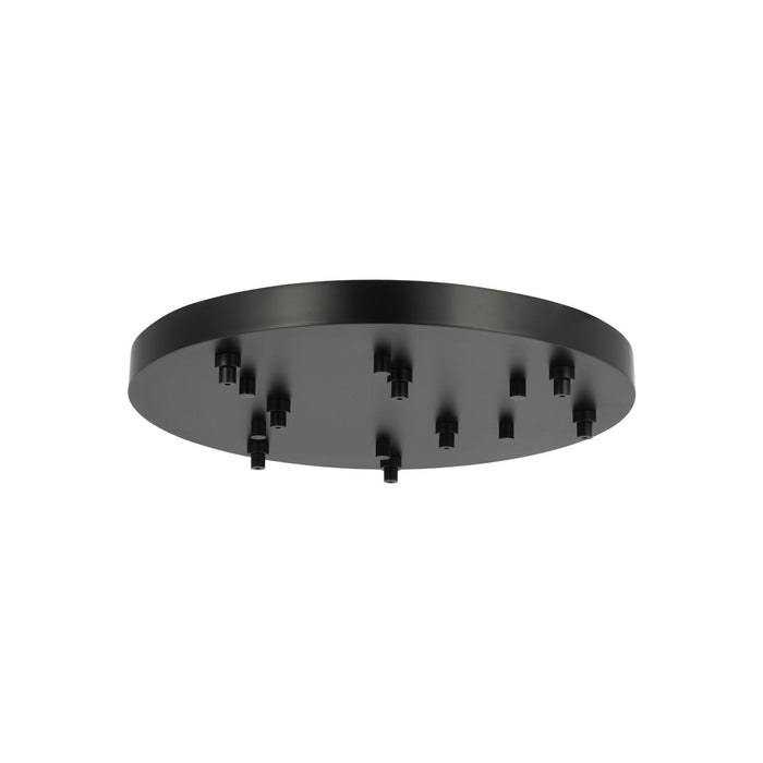 Round Multiport Canopy in Nightshade Black (24-Inch).