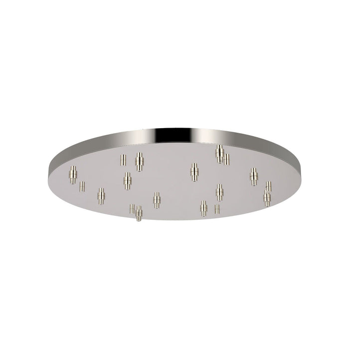 Round Multiport Canopy in Polished Nickel (36-Inch).