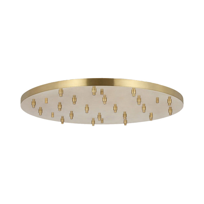 Round Multiport Canopy in Hand Rubbed Antique Brass (46.5-Inch).