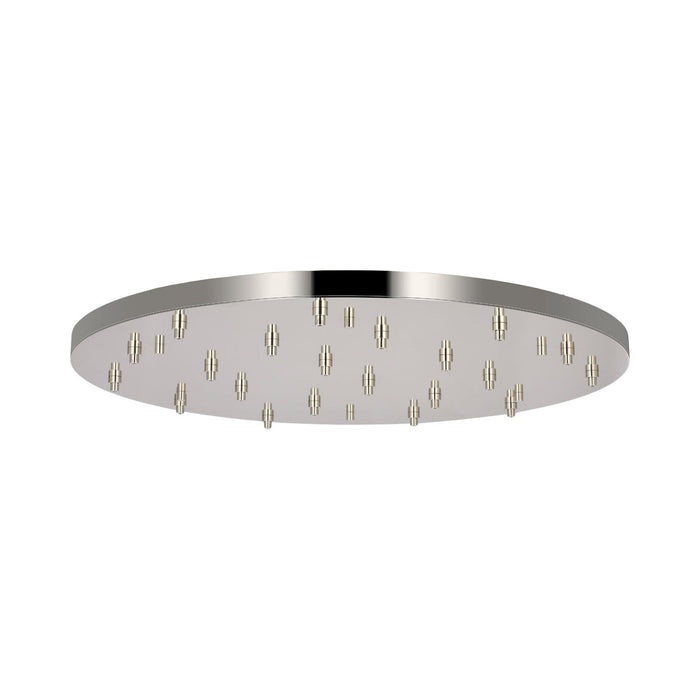 Round Multiport Canopy in Polished Nickel (46.5-Inch).