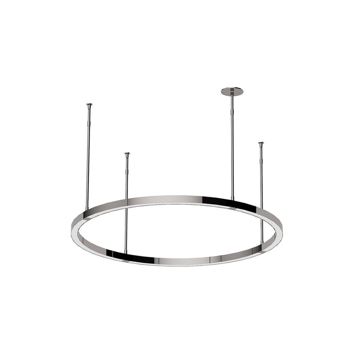 Stagger LED Chandelier in Polished Stainless Steel (Medium).