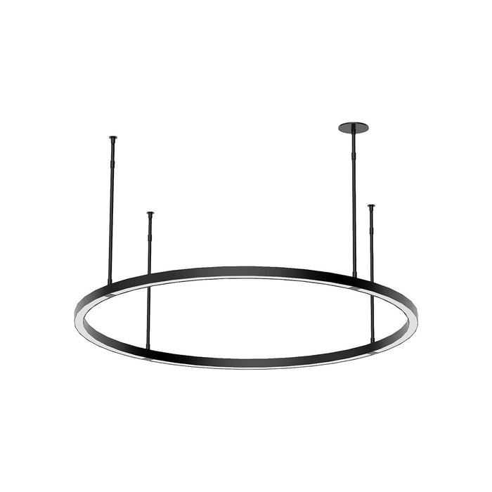 Stagger LED Chandelier in Nightshade Black (Large).