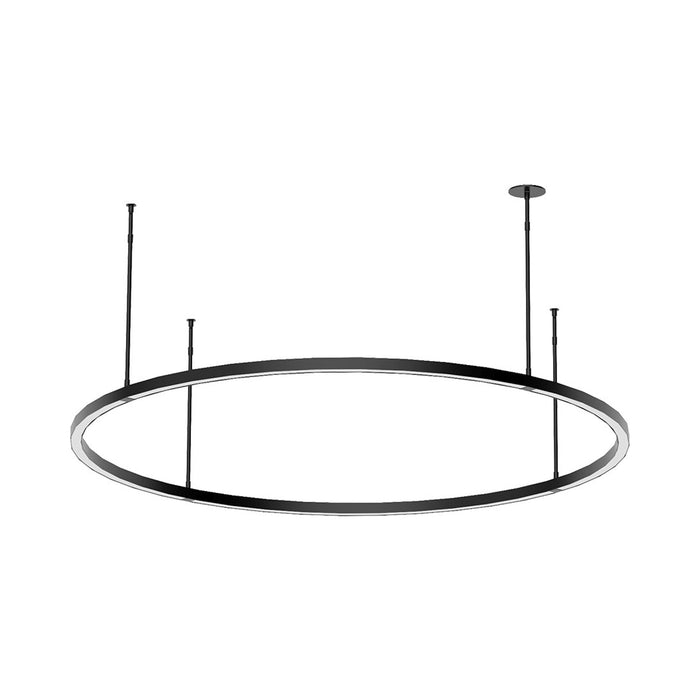 Stagger LED Chandelier in Nightshade Black (X-Large).