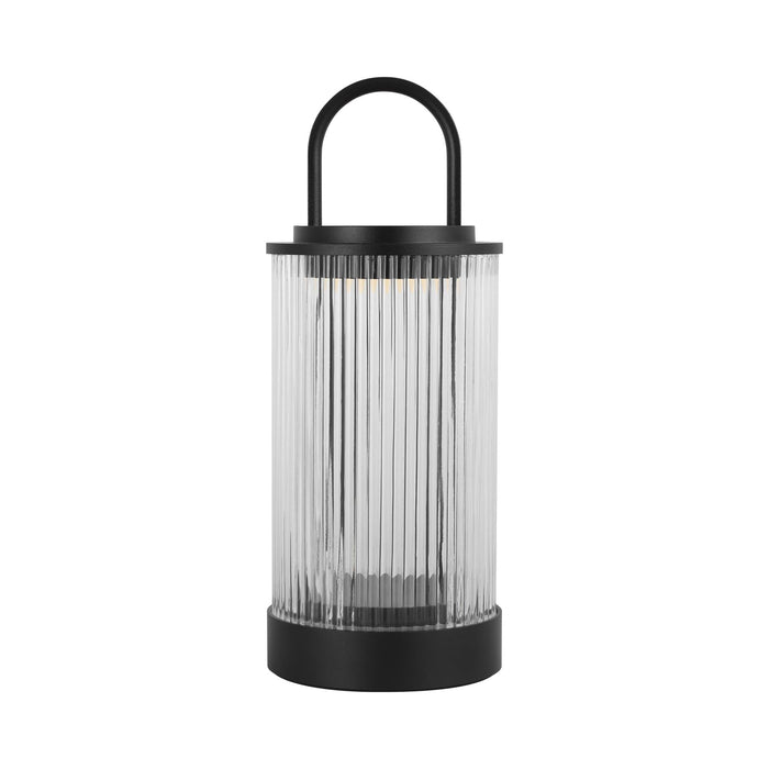 Tawa LED Table Lamp in Black / Glass.