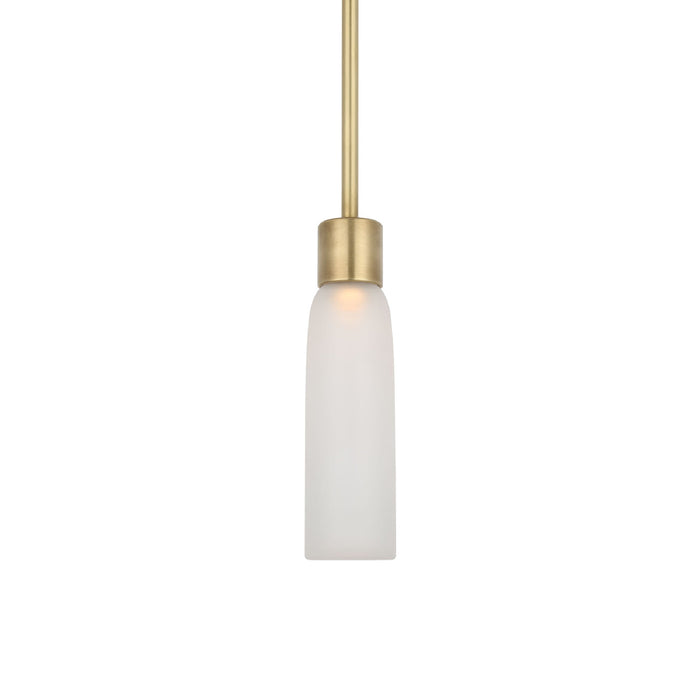Volver LED Pendant Light in Hand Rubbed Antique Brass (Small).