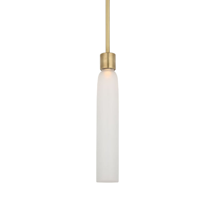 Volver LED Pendant Light in Hand Rubbed Antique Brass (Medium).