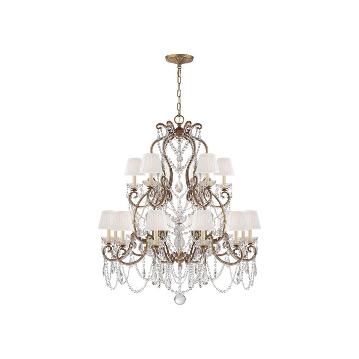 Adrianna Chandelier in Gilded Iron (Medium).