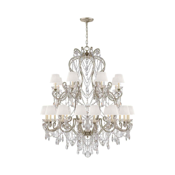 Adrianna Chandelier in Antique Silver Leaf (Large).