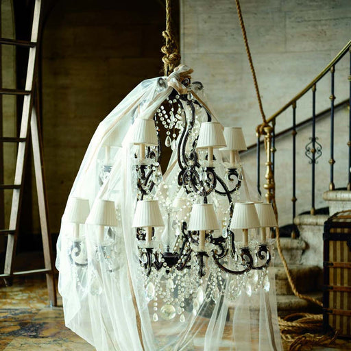 Adrianna Chandelier in living room.