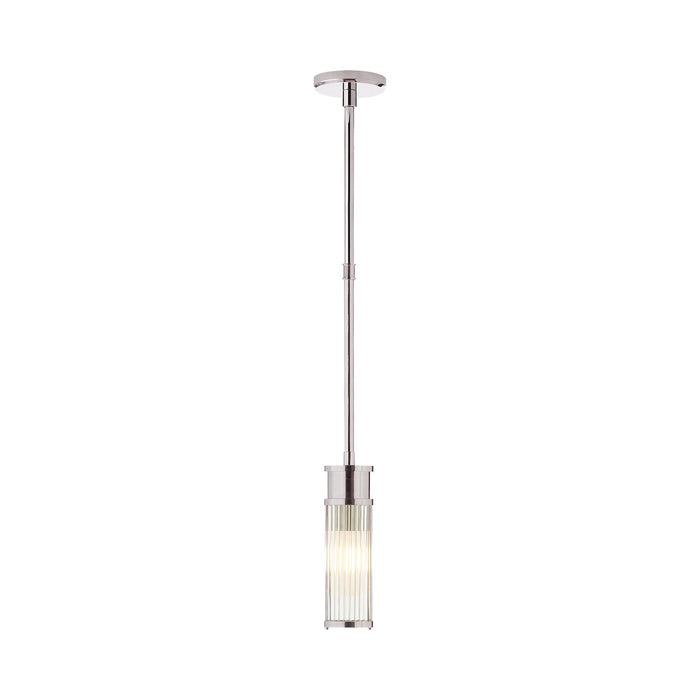 Allen Mini Pendant Light in Polished Nickel.