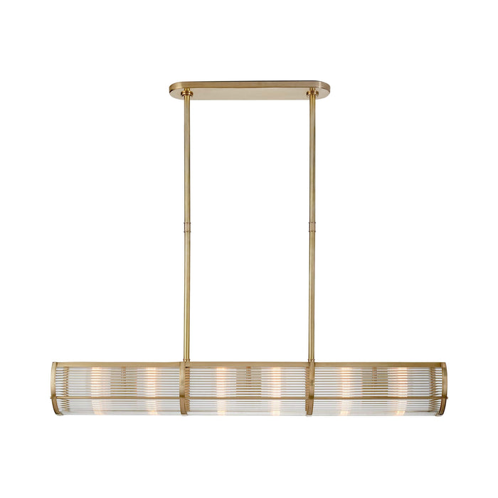 Allen Pendant Light in Natural Brass.