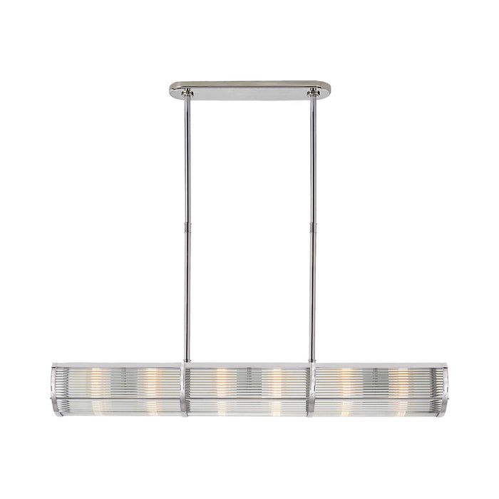 Allen Pendant Light in Polished Nickel.