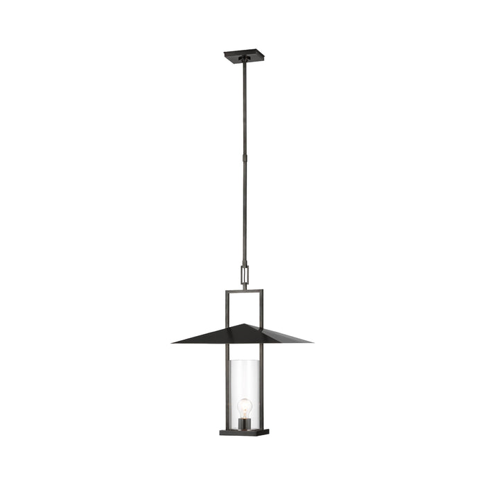 Amity Pendant Light in Bronze/Brass (Clear Glass/18-Inch).