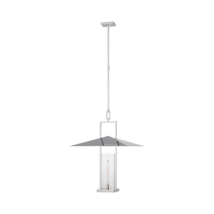 Amity Pendant Light in Polished Nickel (Clear Glass/23-Inch).