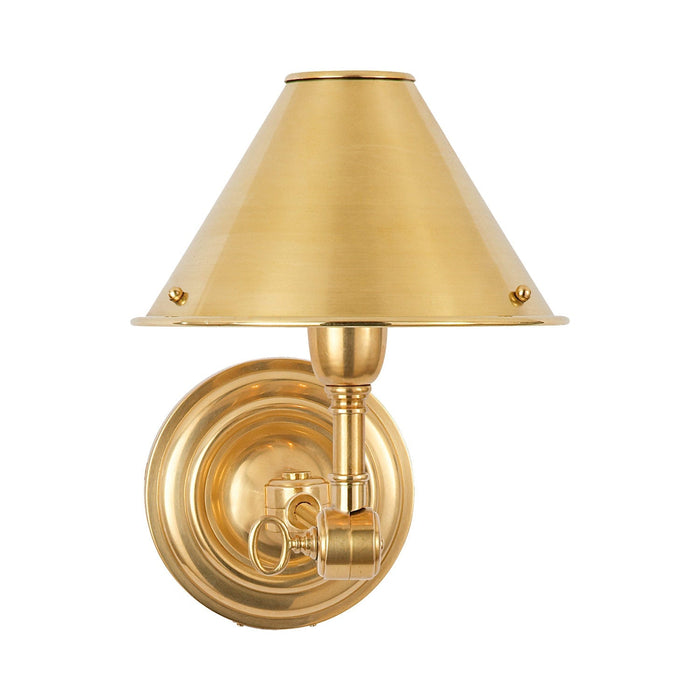 Anette Wall Light in Natural Brass (1-Light).