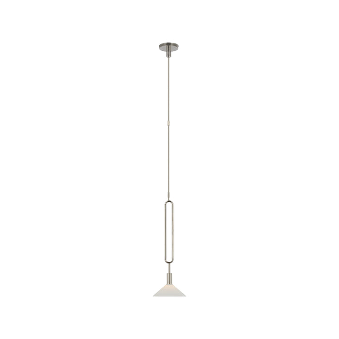 Argo Pendant Light in Polished Nickel (8-Inch).