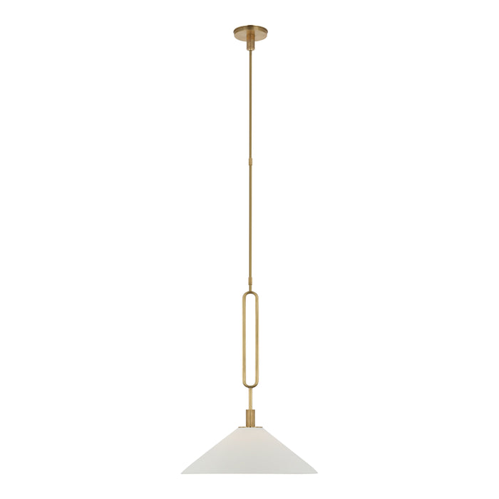 Argo Pendant Light in Antique Brass (19-Inch).