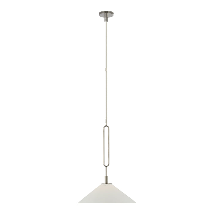 Argo Pendant Light in Polished Nickel (19-Inch).