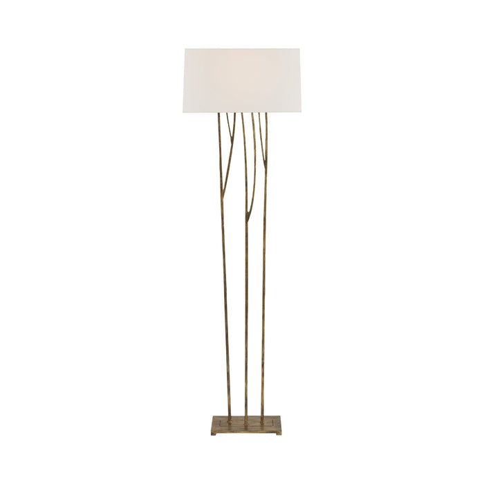 Aspen Floor Lamp in Gilded Iron.