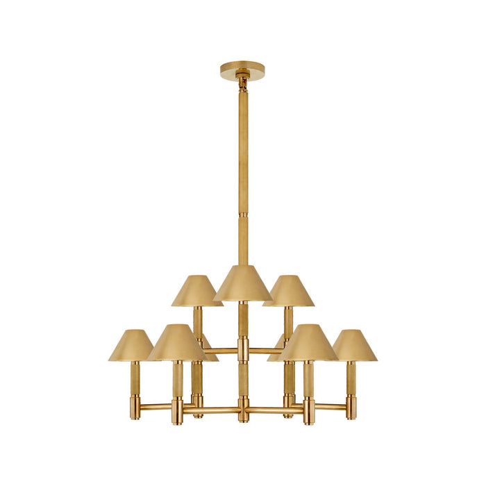 Barrett Chandelier in Natural Brass (Medium/Natural Brass).