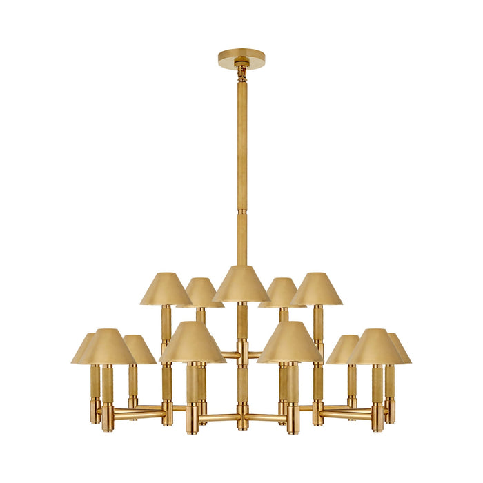 Barrett Chandelier in Natural Brass (Large/Natural Brass).