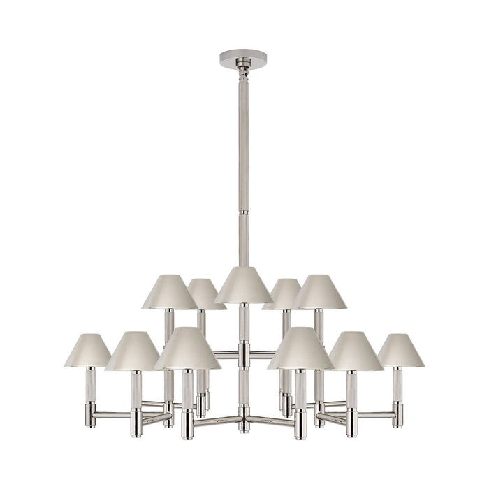 Barrett Chandelier in Polished Nickel (Large/Polished Nickel).