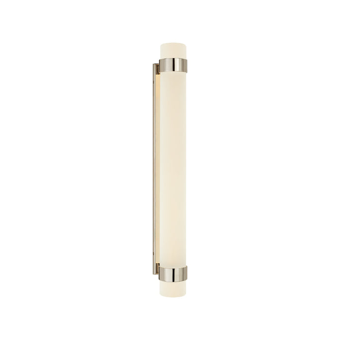 Barton Vertical LED Bath Wall Light in Polished Nickel (Large).