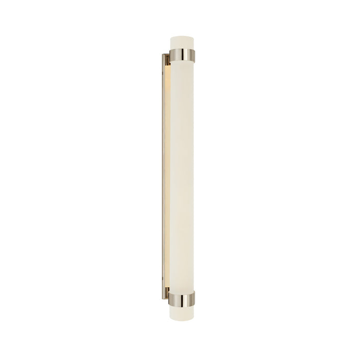 Barton Vertical LED Bath Wall Light in Polished Nickel (Grande).