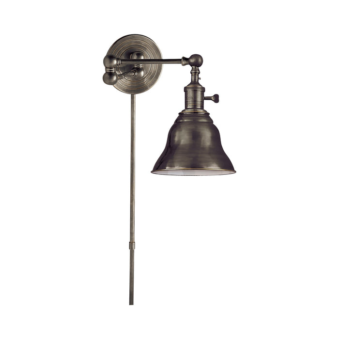 Boston Swing Arm SLE Wall Light in Bronze.