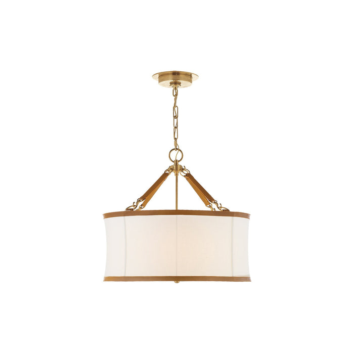 Broomfield Pendant Light in Natural Brass (Small).