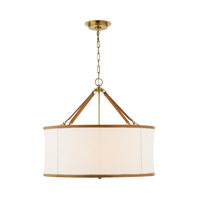 Broomfield Pendant Light in Natural Brass (Large).