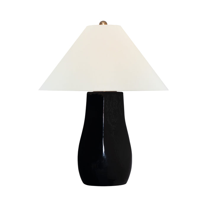 Cabazon Table Lamp in Raven Black (24.75-Inch).