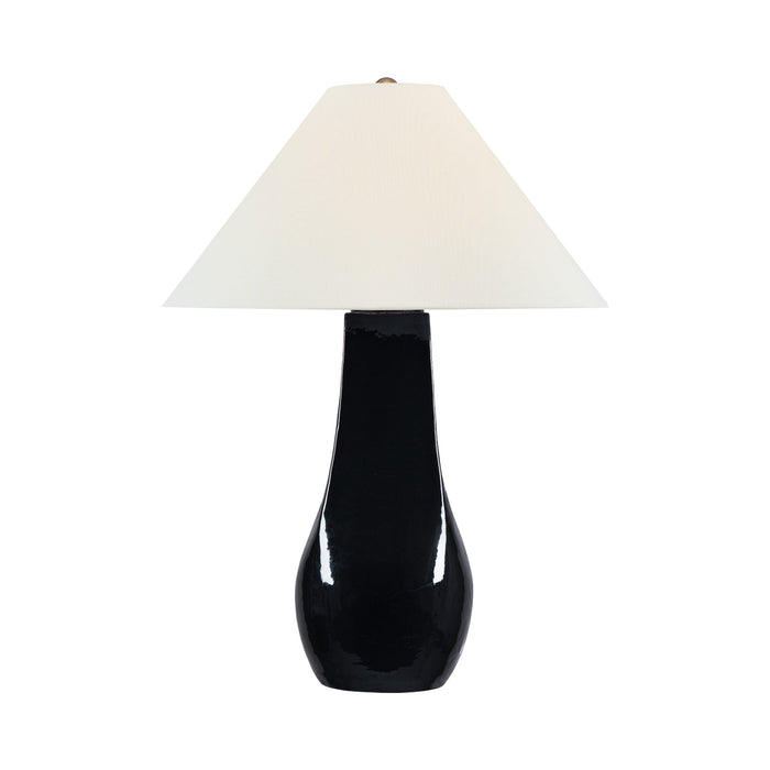 Cabazon Table Lamp in Raven Black (29.75-Inch).