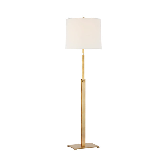 Cadmus Floor Lamp in Antique Brass.